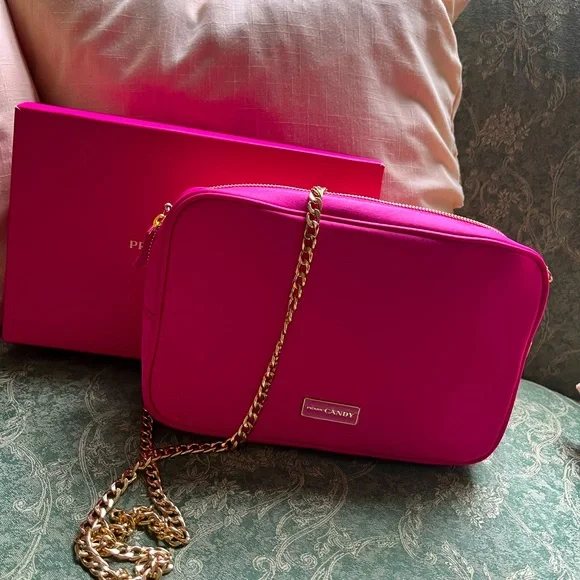 Prada Candy Beauty Hot pink satin crossbody - Picture 1 of 4